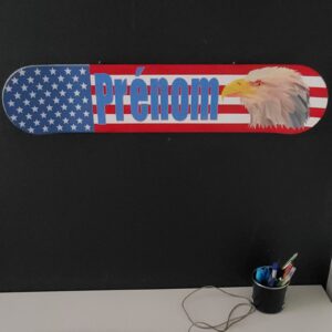 décoration murale skate "USA"